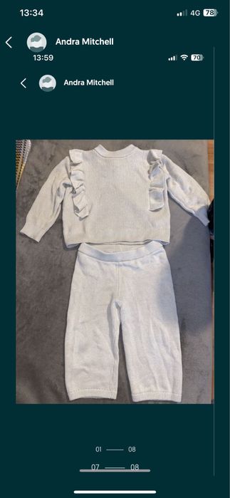 Rochie noua bebe 80 si compleuri H&M 74