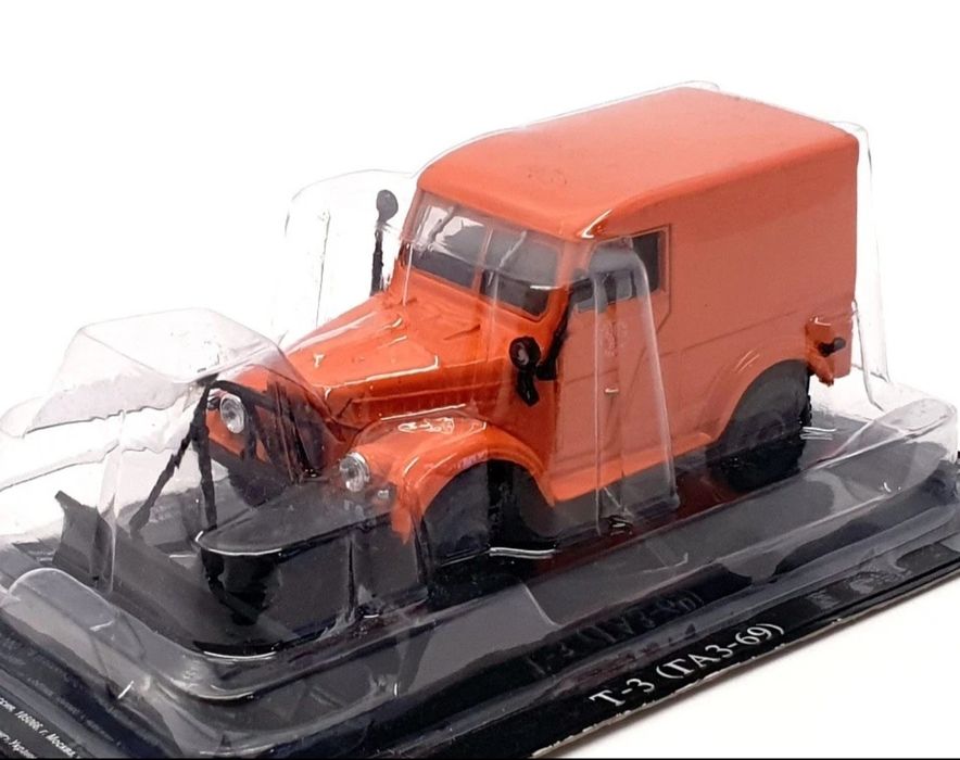 Macheta 1/43 Gaz 69 T-3 Van - Orange