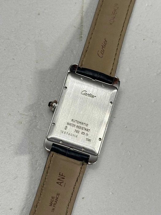 CEAS AUR alb 18k - CARTIER TANK Américaine XL - Ref. 1741- 20-Year Service Award Edition - RAR - NOU !