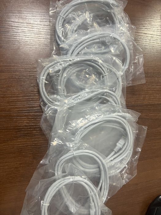 Патч корды 1.5 метровые заводские Lan кабеля