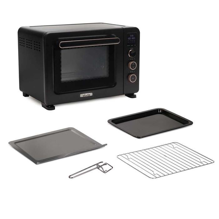 Cuptor electric DIVO, 1800W, 35L, 8 programe, Negru Biovita