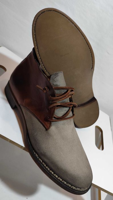 Ghete lace up 42 de lux Silvano Sassetti NOI piele naturala moale