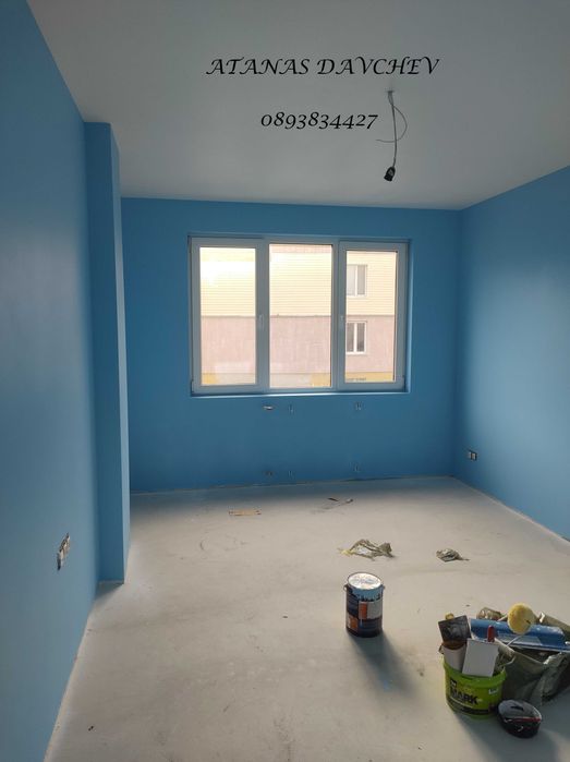 Майстор за шпакловка, боядисване с латекс, измазване на дограма, цени