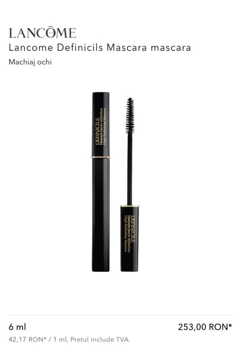 Rimel Lancome ( produs original fabricat 09.25 )