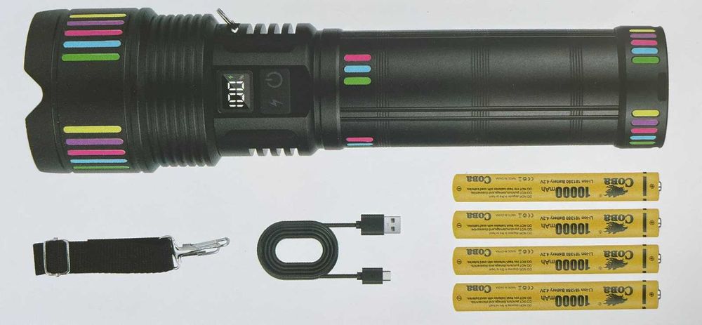 Голям мощен LED  фенер COBA CB-802