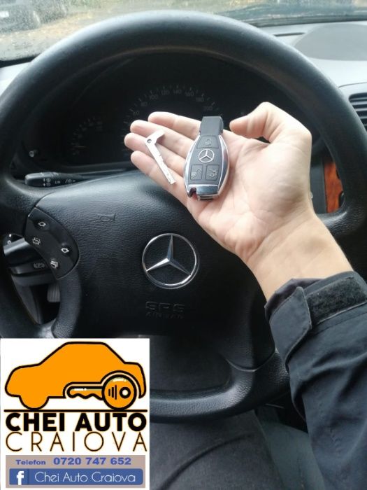 Cheie programabila Mercedes Benz Carcasa Crom