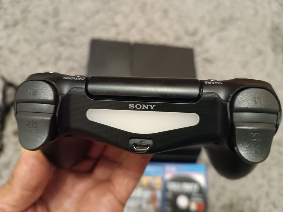 PS 4 Playstation 4 Sony PS4+ 2 jocuri Mortal Kombat,  Overcooked 2