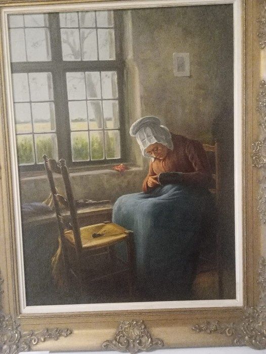 Tablou Ulei pe pânză,o lucrare veche semnată de o foarte buna calitat