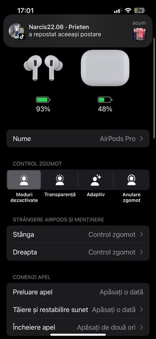 Airpods pro 2 cu noice canceling