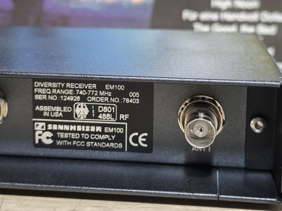 Microfon wireless SENNHEISER ew100, receiver em100, 740-772 Mhz