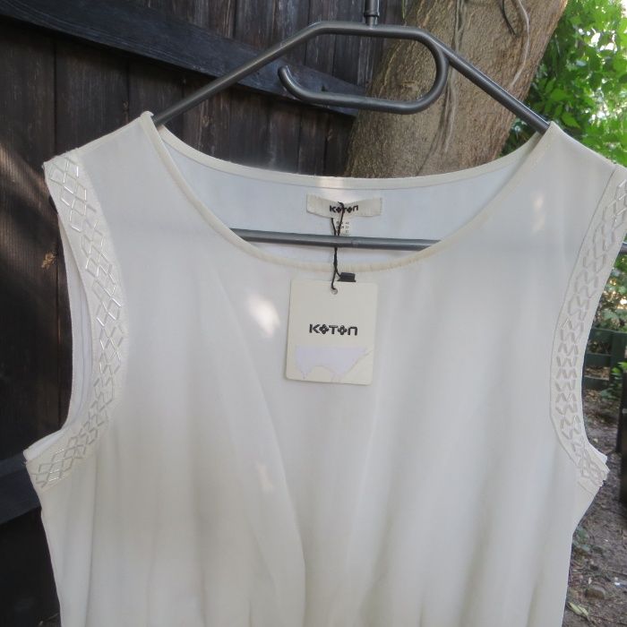 Rochie lunga Koton masura 40 / M culoare alb