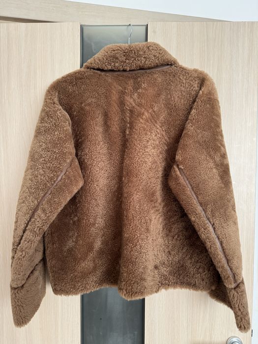 Оригинално палто с естествен косъм Yves Salomon