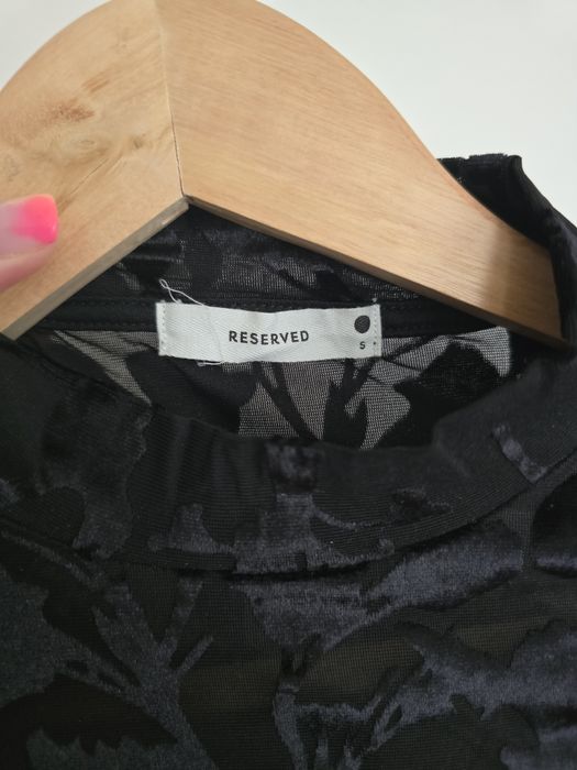 Bluza semi-transparenta cu Catifea