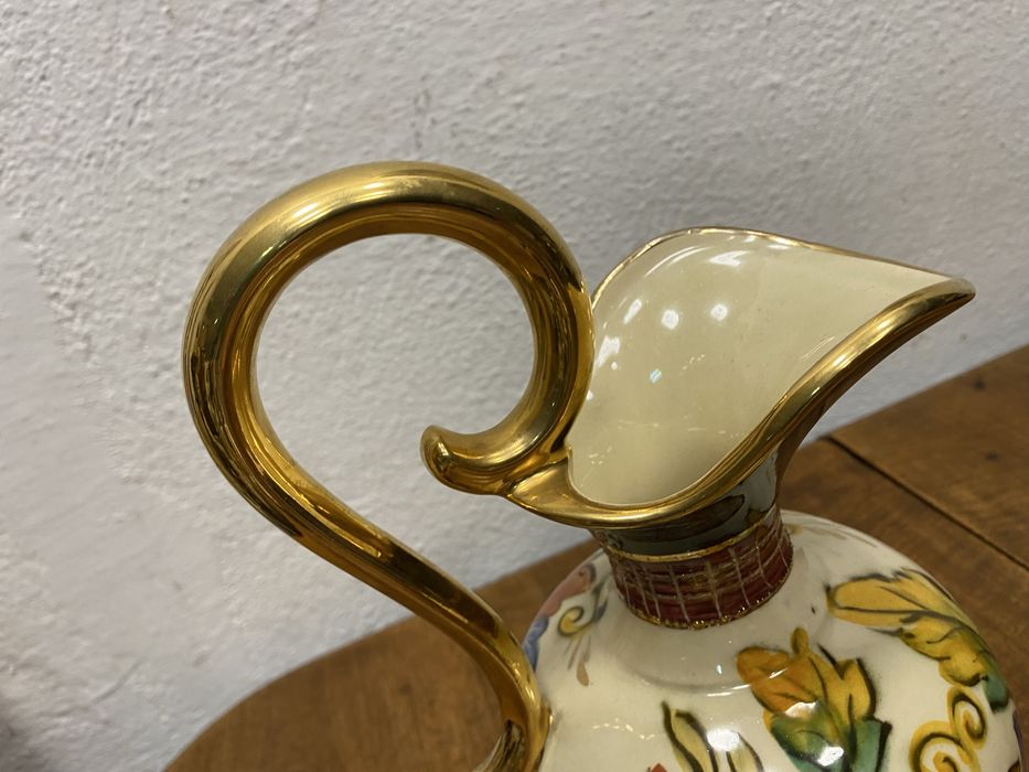 Белгийска декоративна кана H Bequet Quaregnon, модел 685 ваза от порце