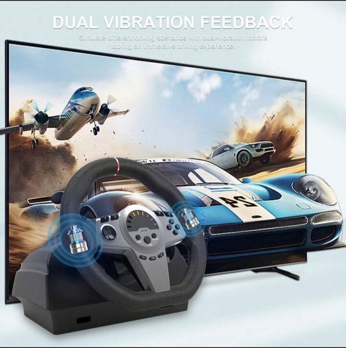 TopWolf 270 Degree Volan cu Pedale Gaming sigilat