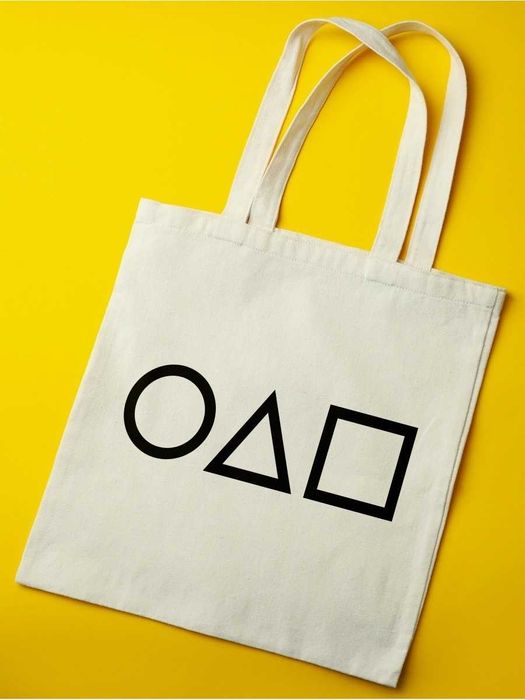 Шоппер (эко сумка) с вашим фото или лого. Шопер черный и бежевый