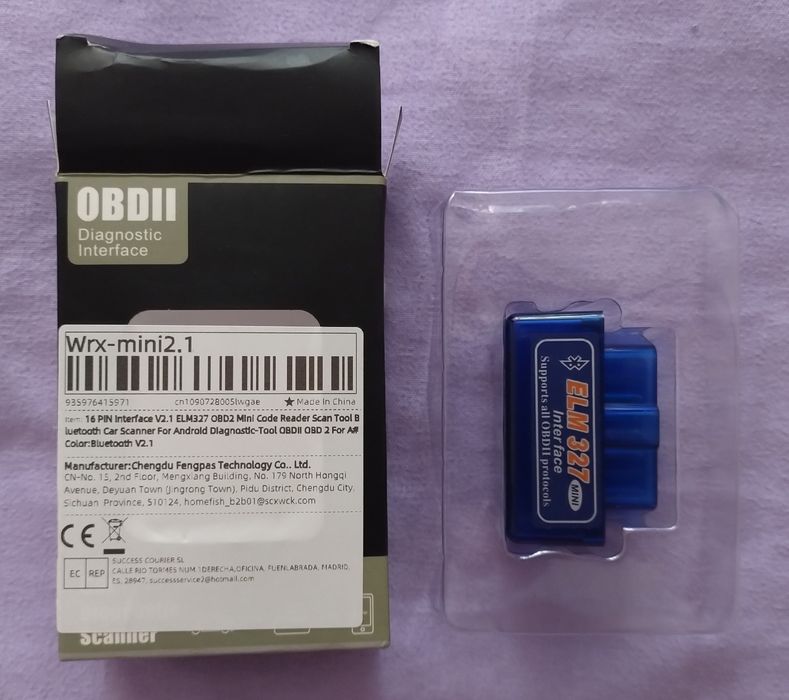 Tester auto diagnoza OBD 2 bluetooth ELM 327 , NOU (sigilat)