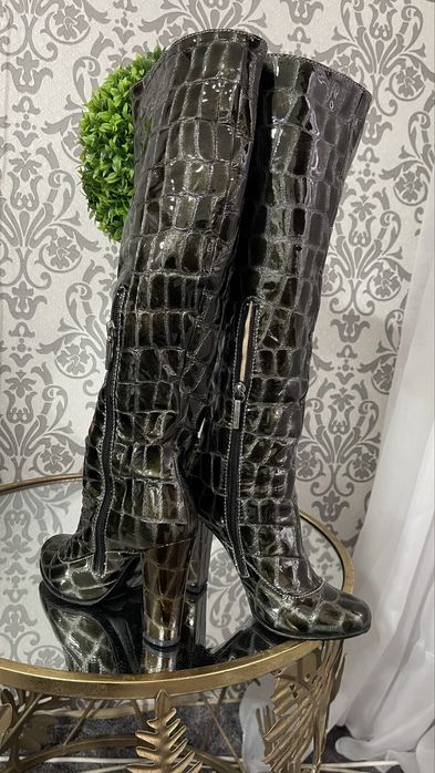 Cizme imitatie piele