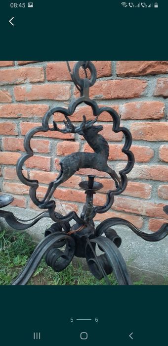 Candelabru fier forjat