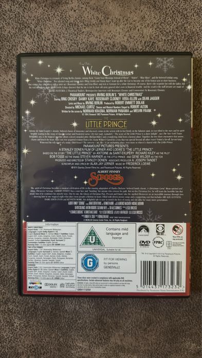 Colecție filme: White Christmas, The Little Prince, Scrooge.