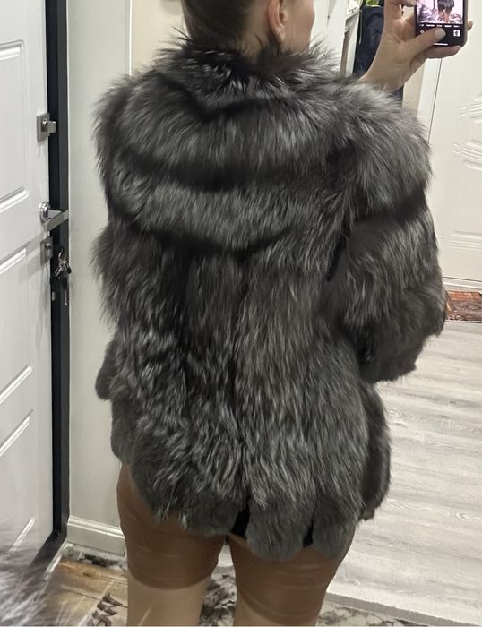Шуба чернобурка 45 тыс тг