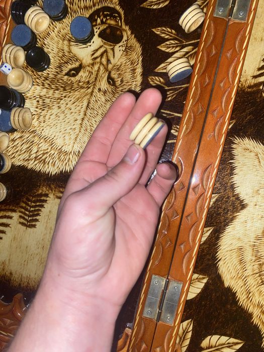 Нарды-шашки из дерева