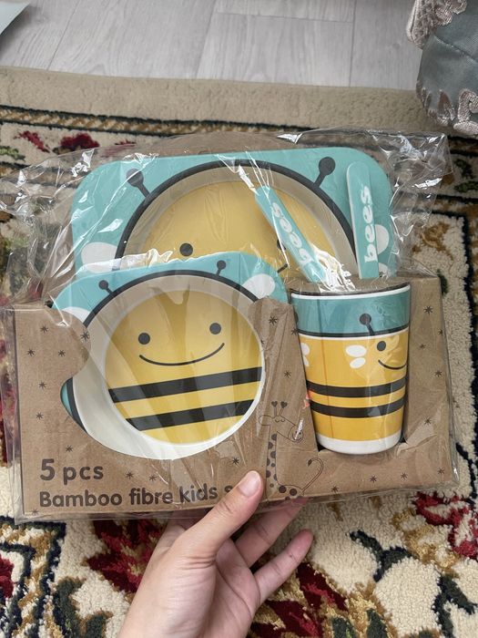 Детские бамбуковые посуды