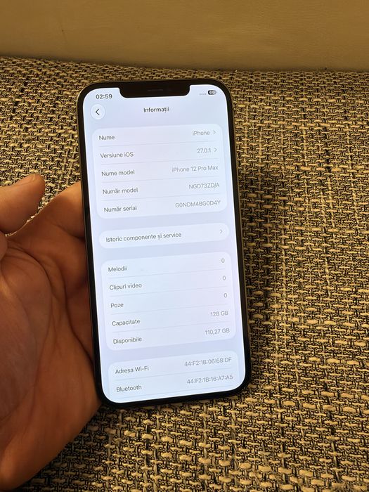 iPhone 12 Pro Max 128GB Space Gray ca Nou