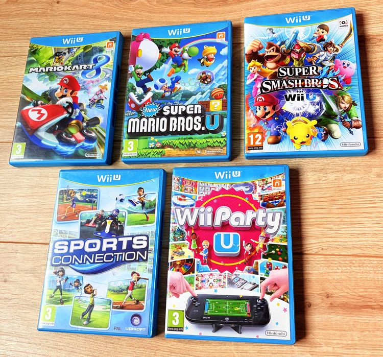 Wii U Super Mario Bros , Super Smash Bros  Mario Kart 8