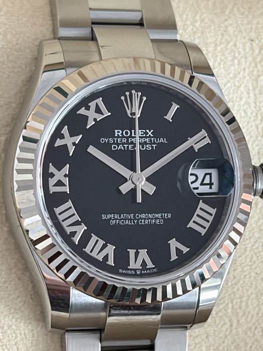 Rolex Lady Datejust 31MM Black Roman Dial Oyster