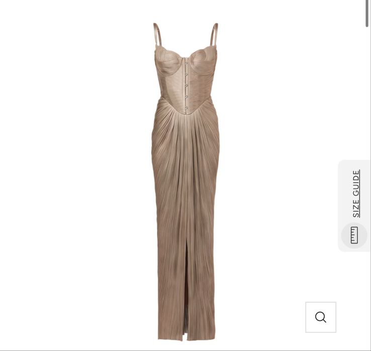 Miss rosier Златна официална рокля с корсет