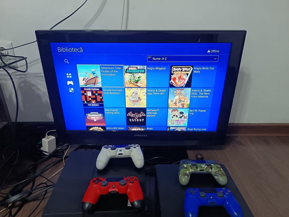 PlayStation 4/PS4 + 100 Jocuri (Orice Joc Gratis) ModaT FC26/GTA/NFS
