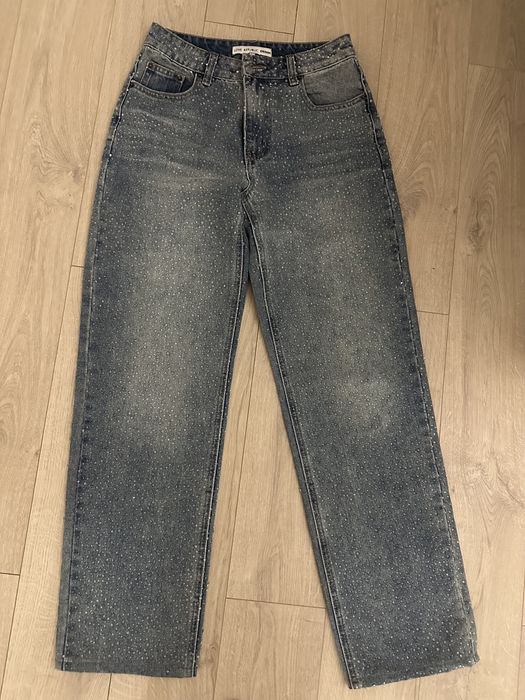 Джинсы с блестками