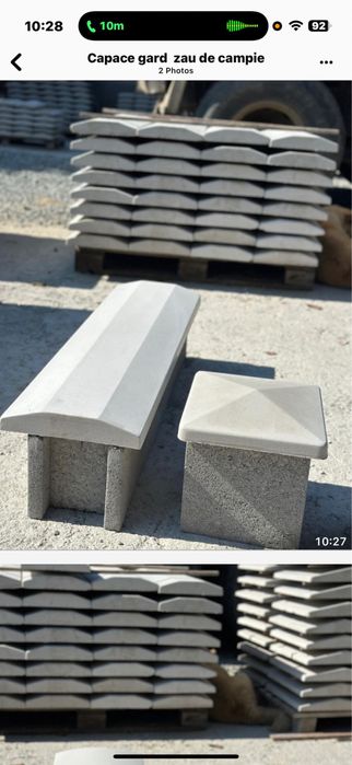 Capace de gard coame piatra decorativa rigole borduri