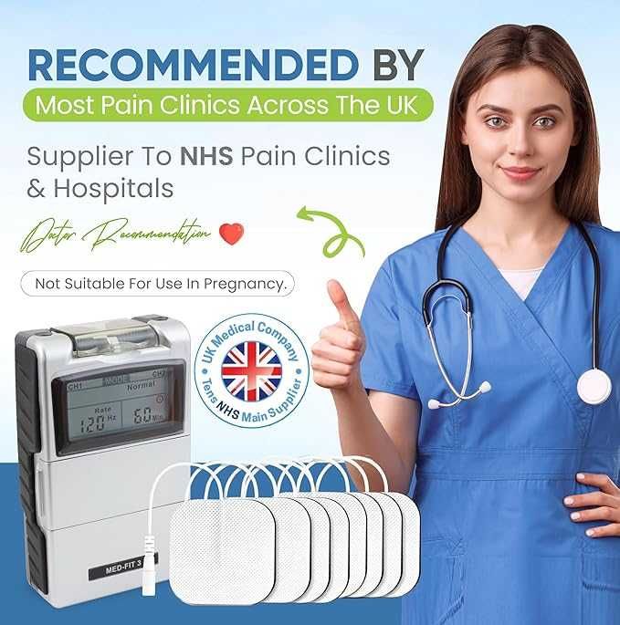 Med-Fit 3 Цифрова двуканална TENS машина за облекчаване на болката