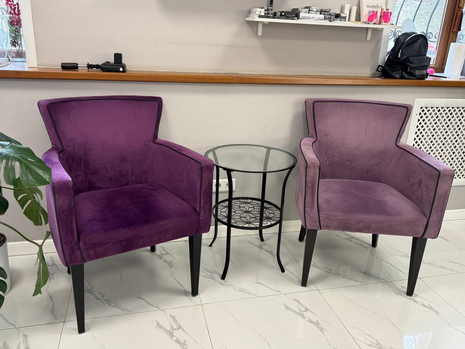 Кресла велюровые б/у