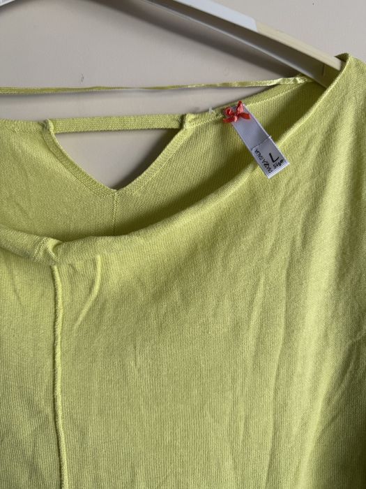 Bluza mentă bumbac Piazza Italia