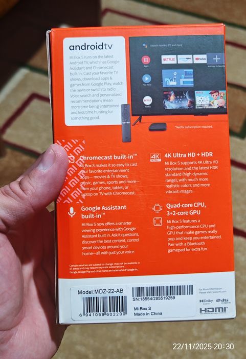Продаётся mi box s 4k цена 650000