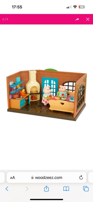 Casuta papusi, Set de jucării Li'l Woodzeez,  + figurine , 3 ani +