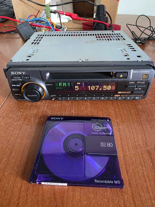 Sony MDX-C670RDS MiniDisc RDS, 35Wx4, complet, perfect funcțional!!