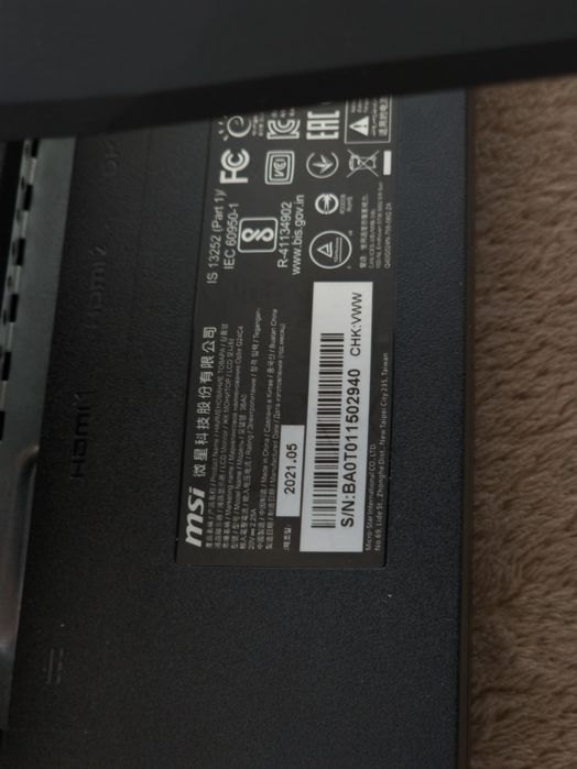 Monitor MSI Strix G24C4 144 Full HD Gaming