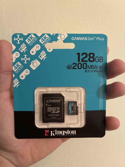 НОВА Карта памет на Kingston 128GB 200MB/s