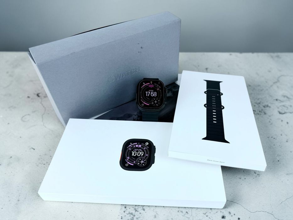 Apple Watch Ultra 3 49mm Cellular Black Titanium Black Ocean Band Гаранция!