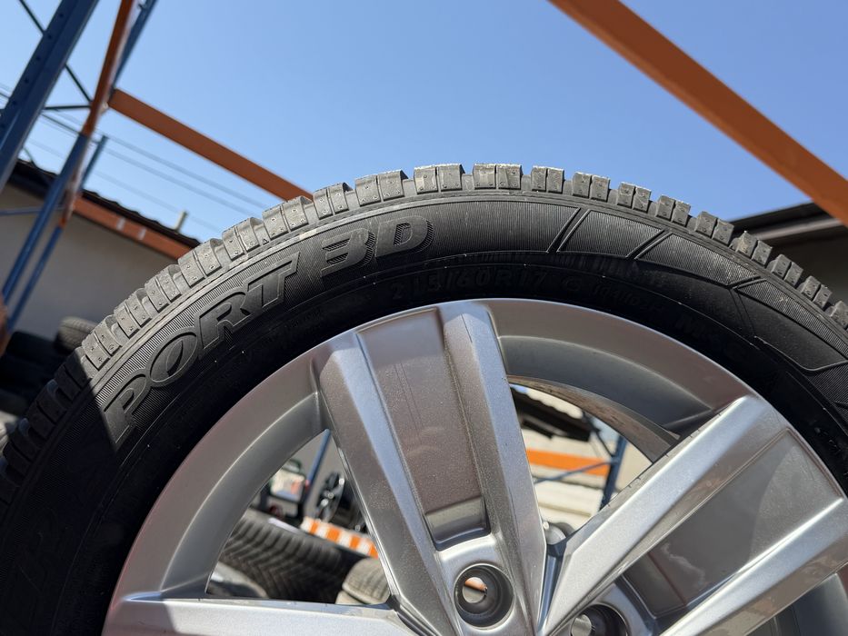 Roti Jante Anvelope Vw Devonport Originale 5X120 Transporter T5 T6 215/60/17c Dunlop 3D M+S NOI 0KM