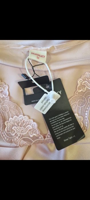 Cămașă de noapte Silksilky 100% mătase naturală roz pudră