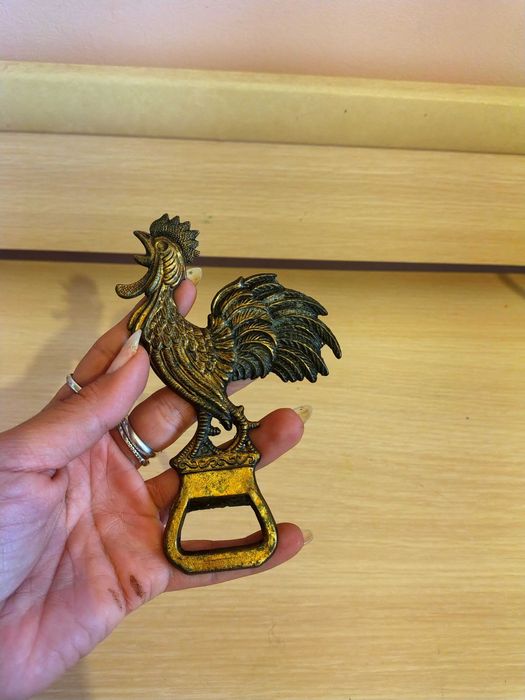 Колекционерска Стара Бронзова Отварачка-Петел