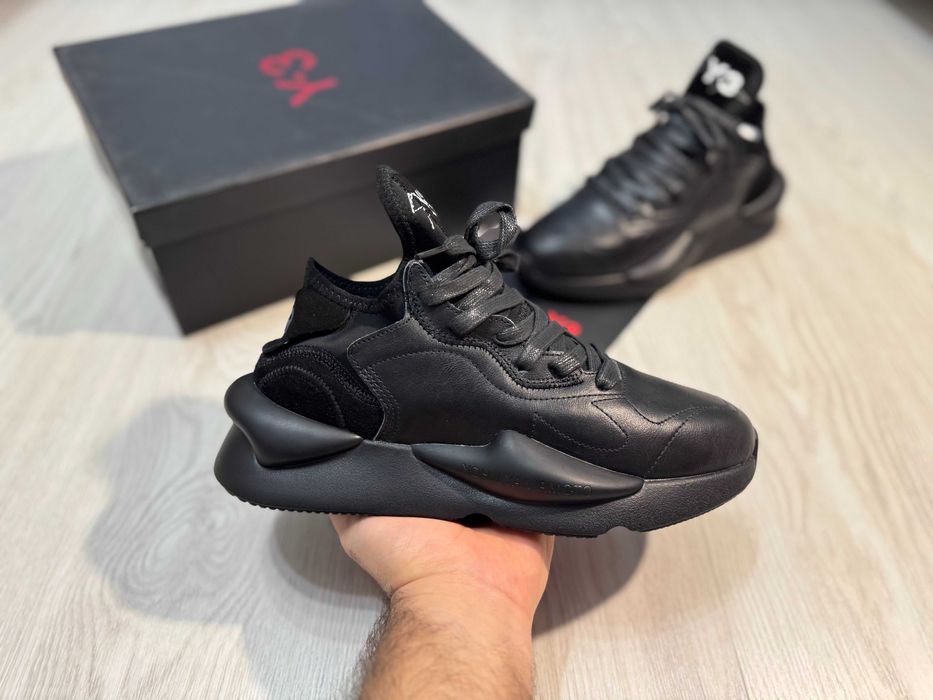 Adidasi Y-3, Kaiwa - Black Premium din Piele NOI Yohji Yamamoto Y3