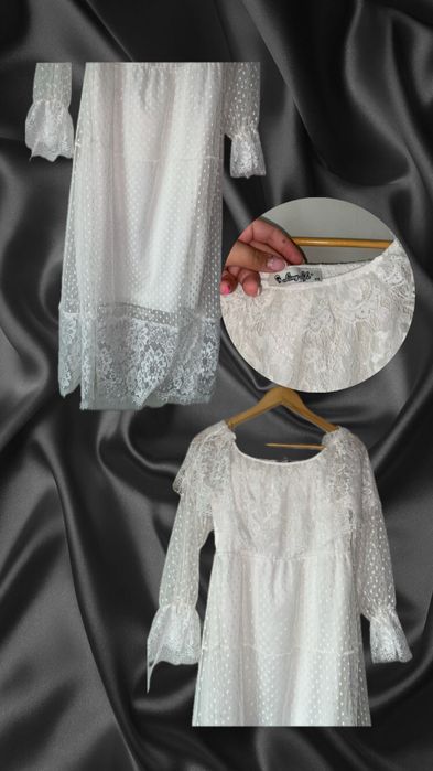 Бяла официална рокля