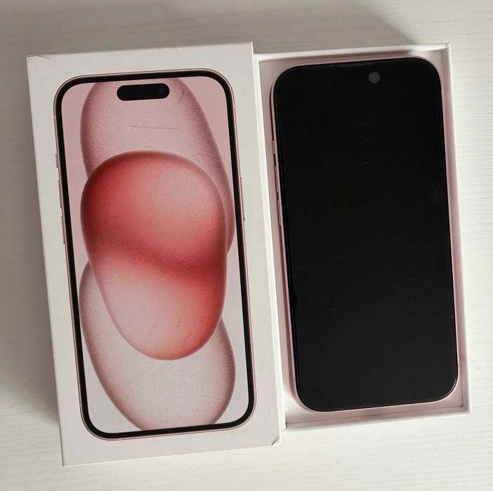 Telefon mobil Apple iPhone 15, 128GB, 5G, Pink