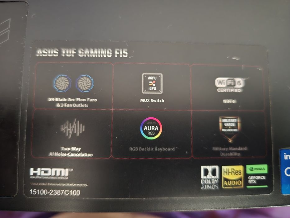 Laptop Asus tuf F15